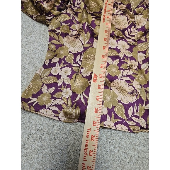 FAVORITE DAUGHTER Rani Pleated Floral Long Sleeve Blouse $198 size S Boho - Picture 10 of 11